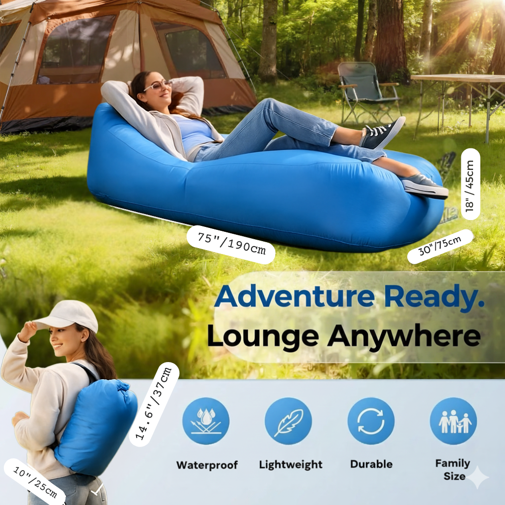 AirFlow Quick - Pump-Free Inflatable Lounger