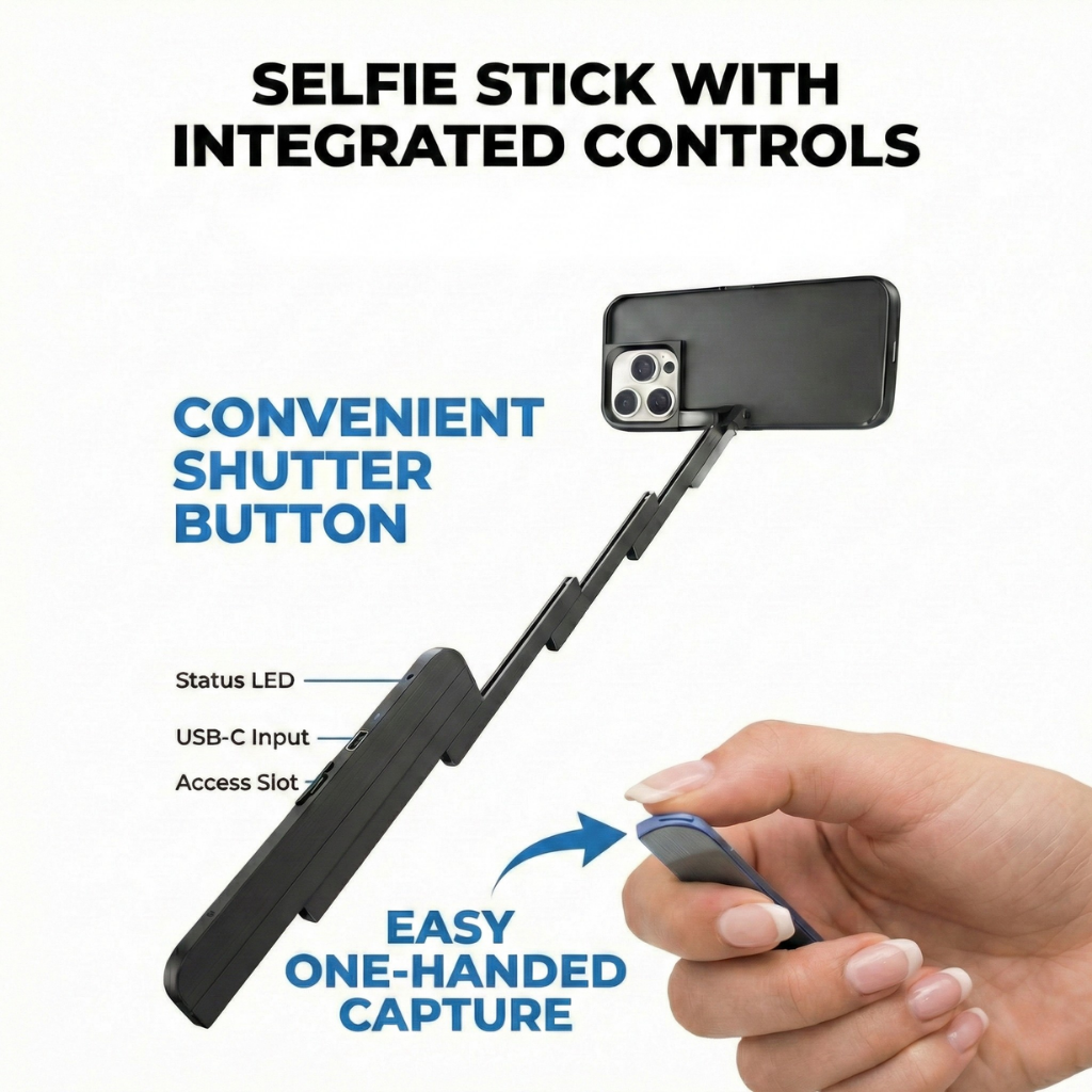 selfie stick phone case Stikly™