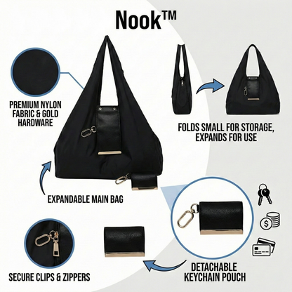 Nook™ - Keychain Expandable Bag