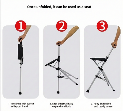 Stic™: The One-Click Cane Seat