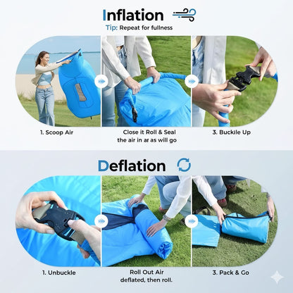 AirFlow Quick - Pump-Free Inflatable Lounger