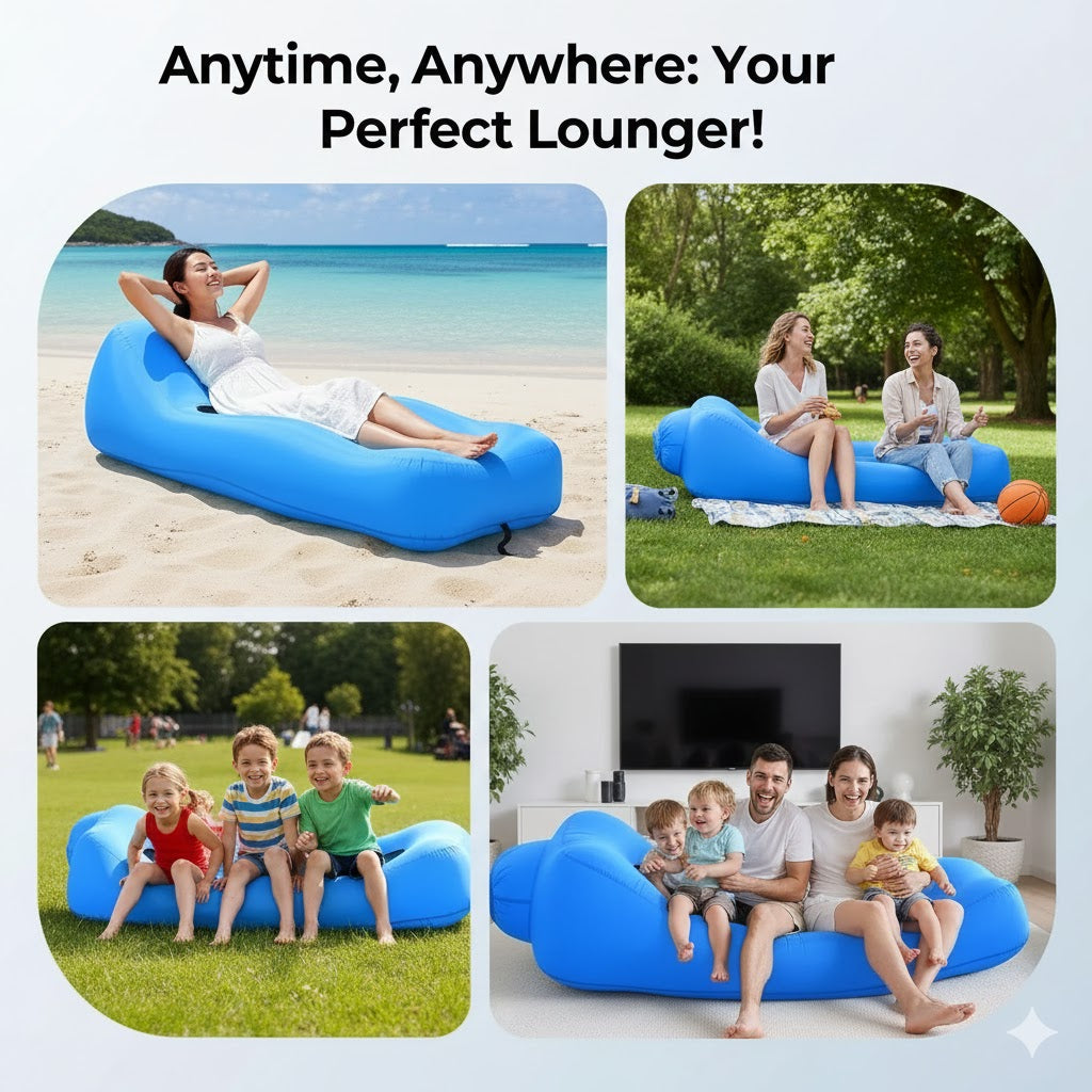 AirFlow Quick - Pump-Free Inflatable Lounger